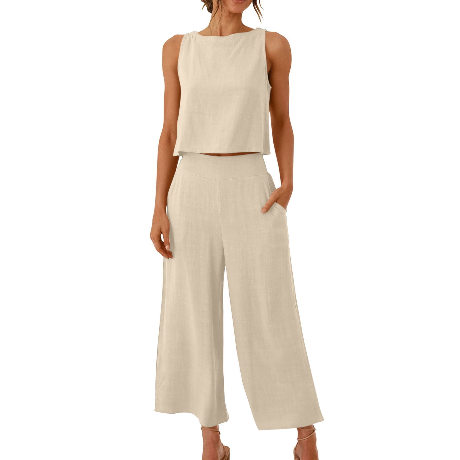 Cotton-Linen Tube Top Set